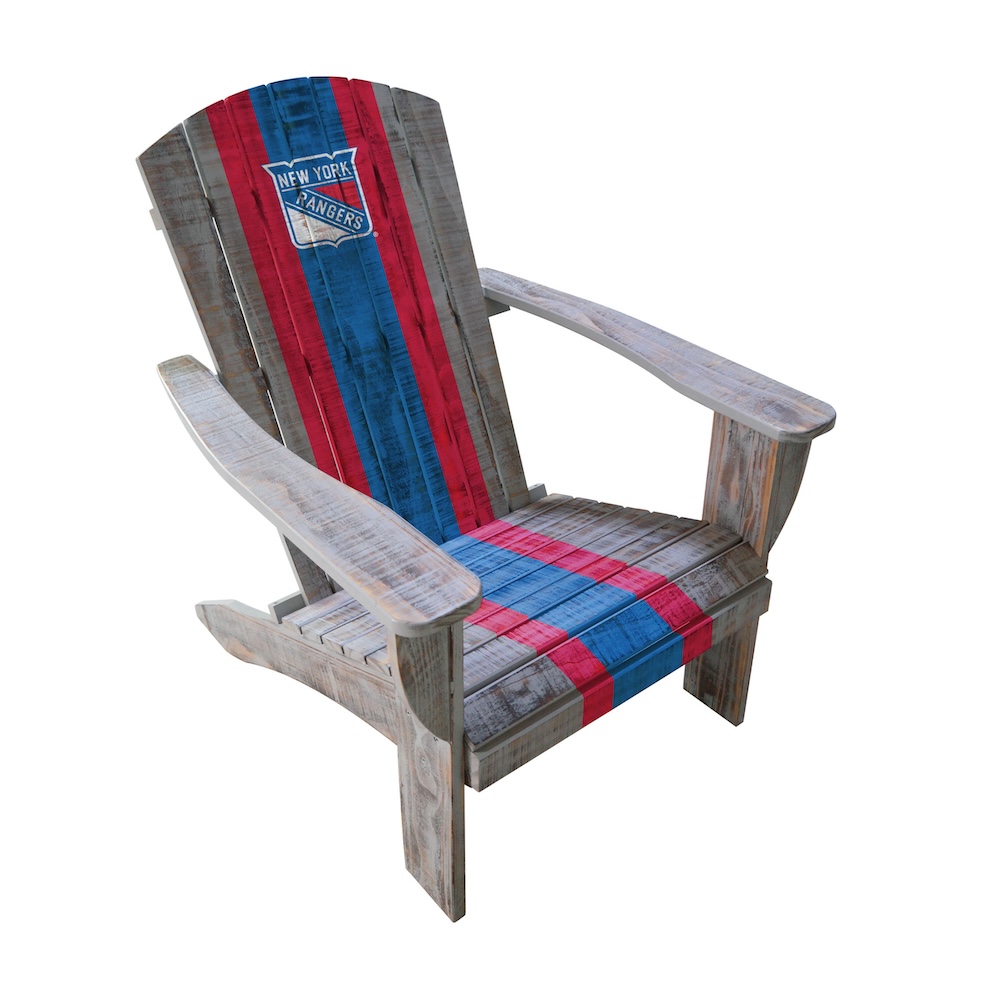 New York Rangers Wooden Adirondack Chair