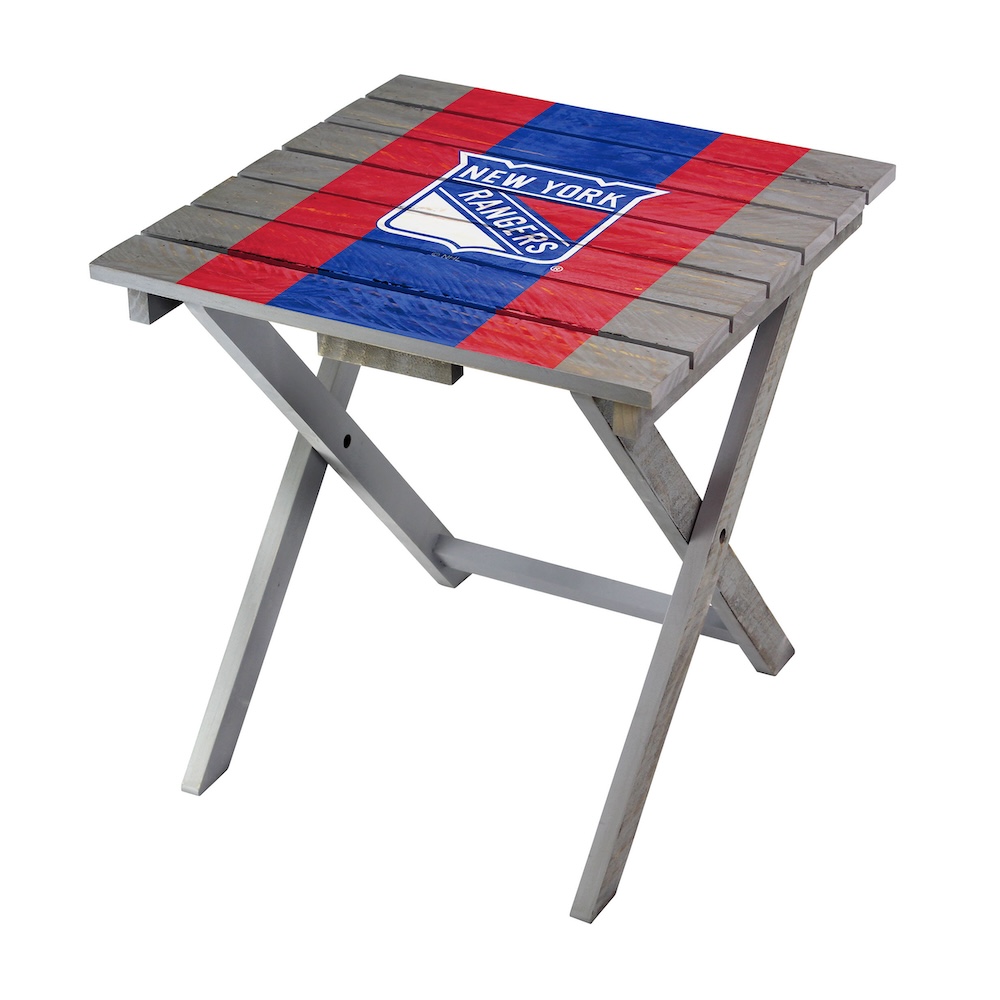 New York Rangers Wooden Adirondack Folding Table