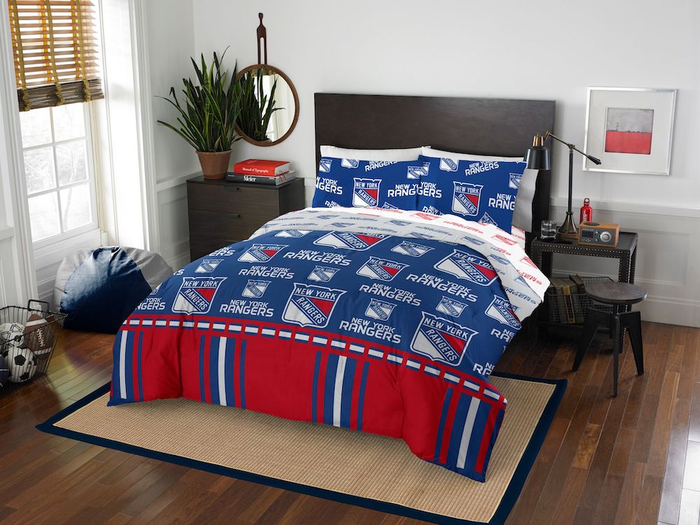 New York Rangers QUEEN Bed in a Bag Set