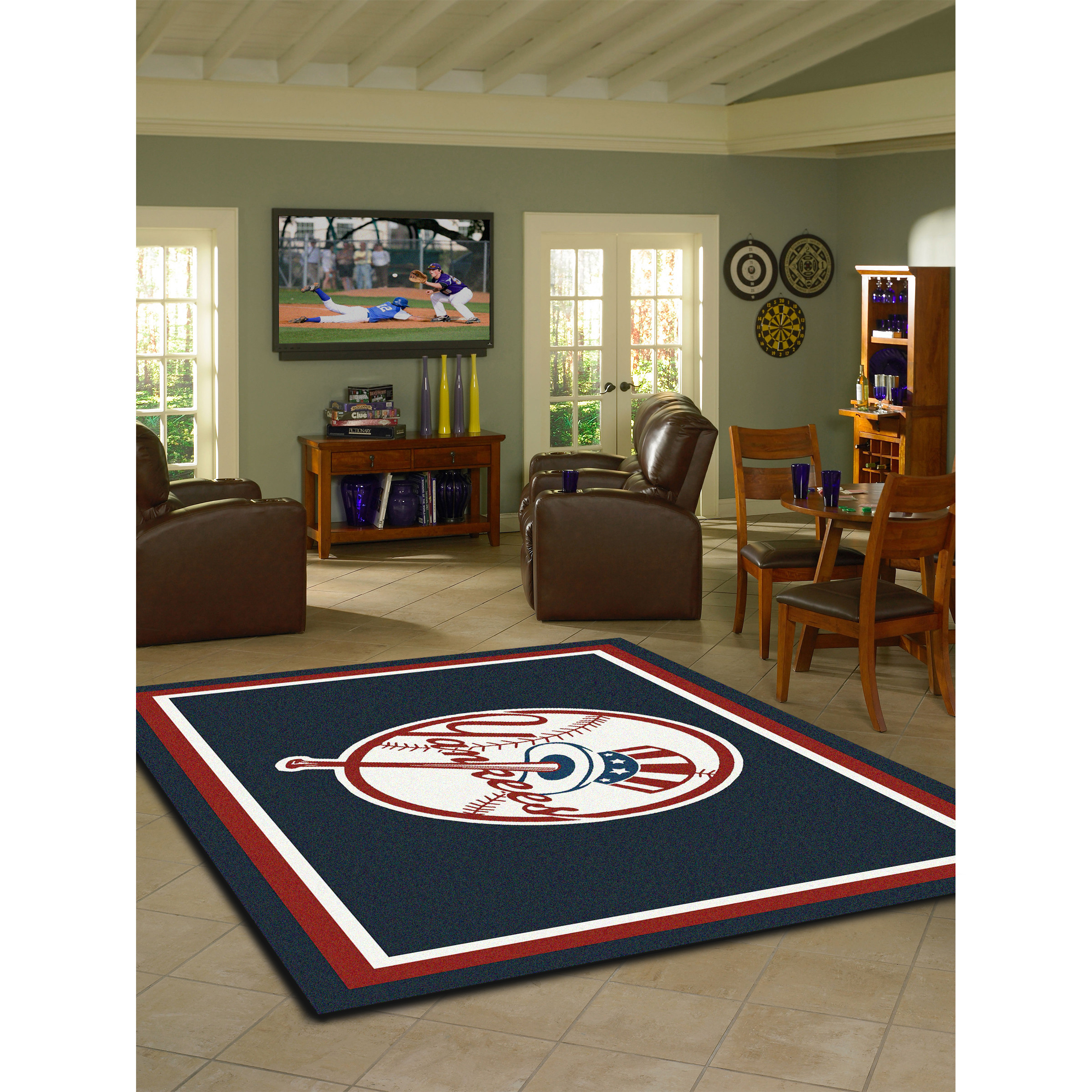 New York Yankees 8 X 11 SPIRIT Rug