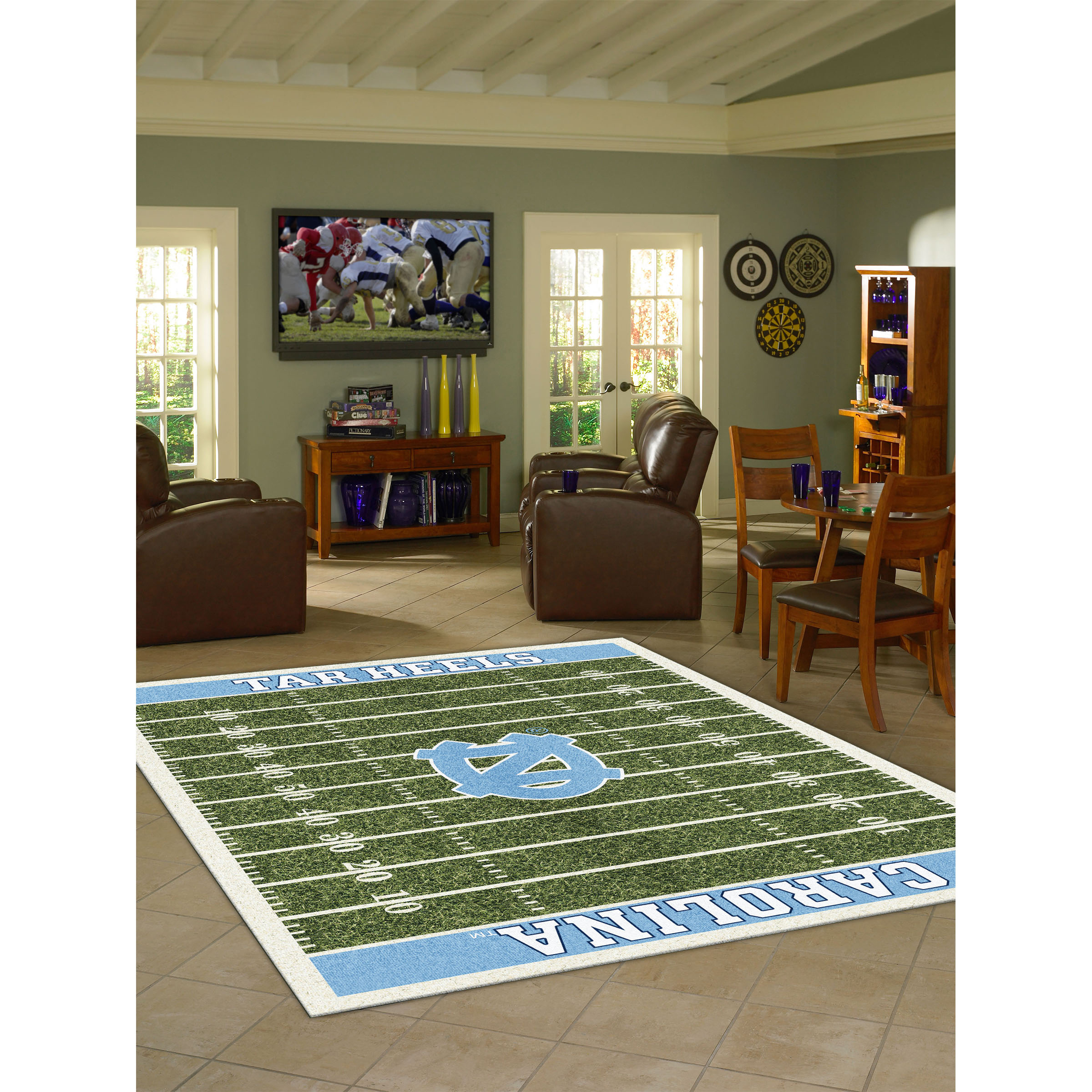 North Carolina Tar Heels 8 X 11 HOMEFIELD Rug
