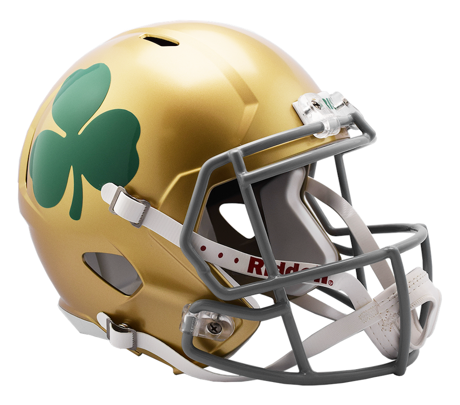 Notre Dame Fighting Irish SPEED Replica Football Helmet - SHAMROCK