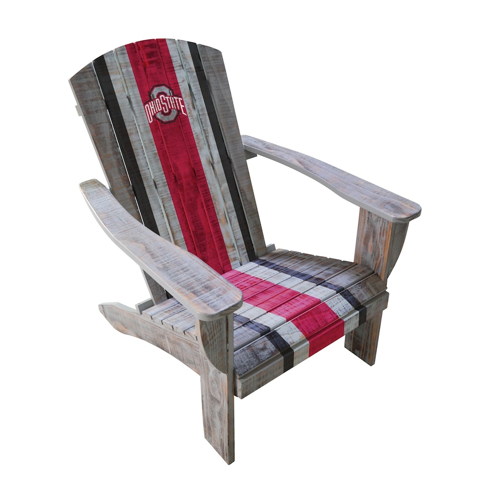 Ohio State Buckeyes Wooden Adirondack Chair