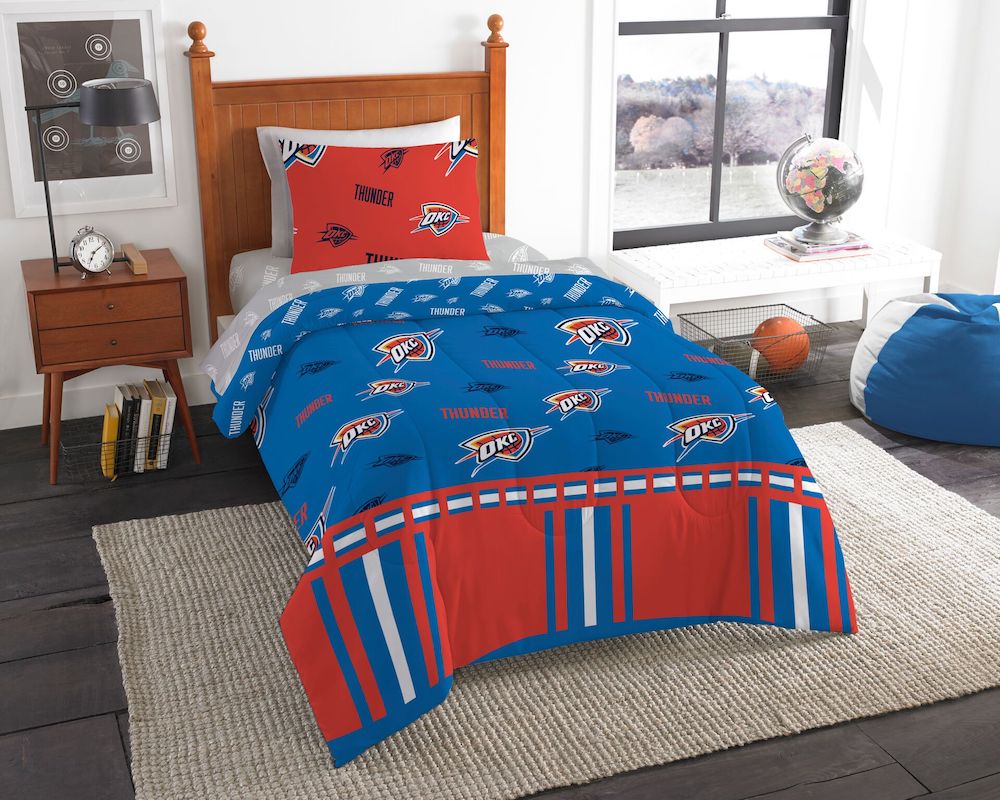 Oklahoma City Thunder TWIN Bed in a Bag Set