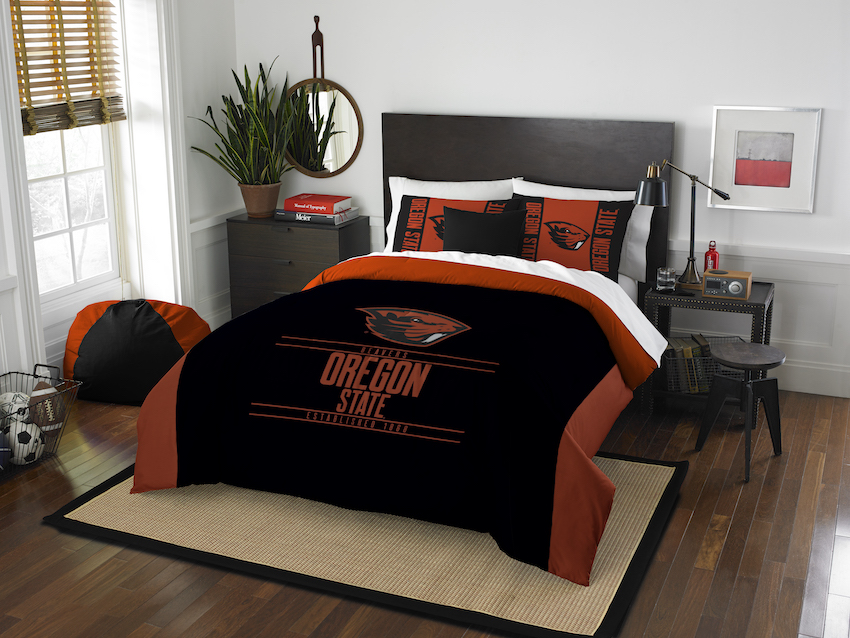 Oregon State Beavers QUEEN/FULL size Comforter and 2 Shams