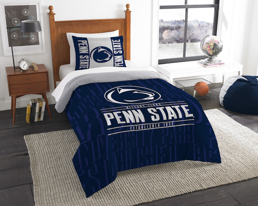Penn State Nittany Lions Twin Comforter Set with Sham
