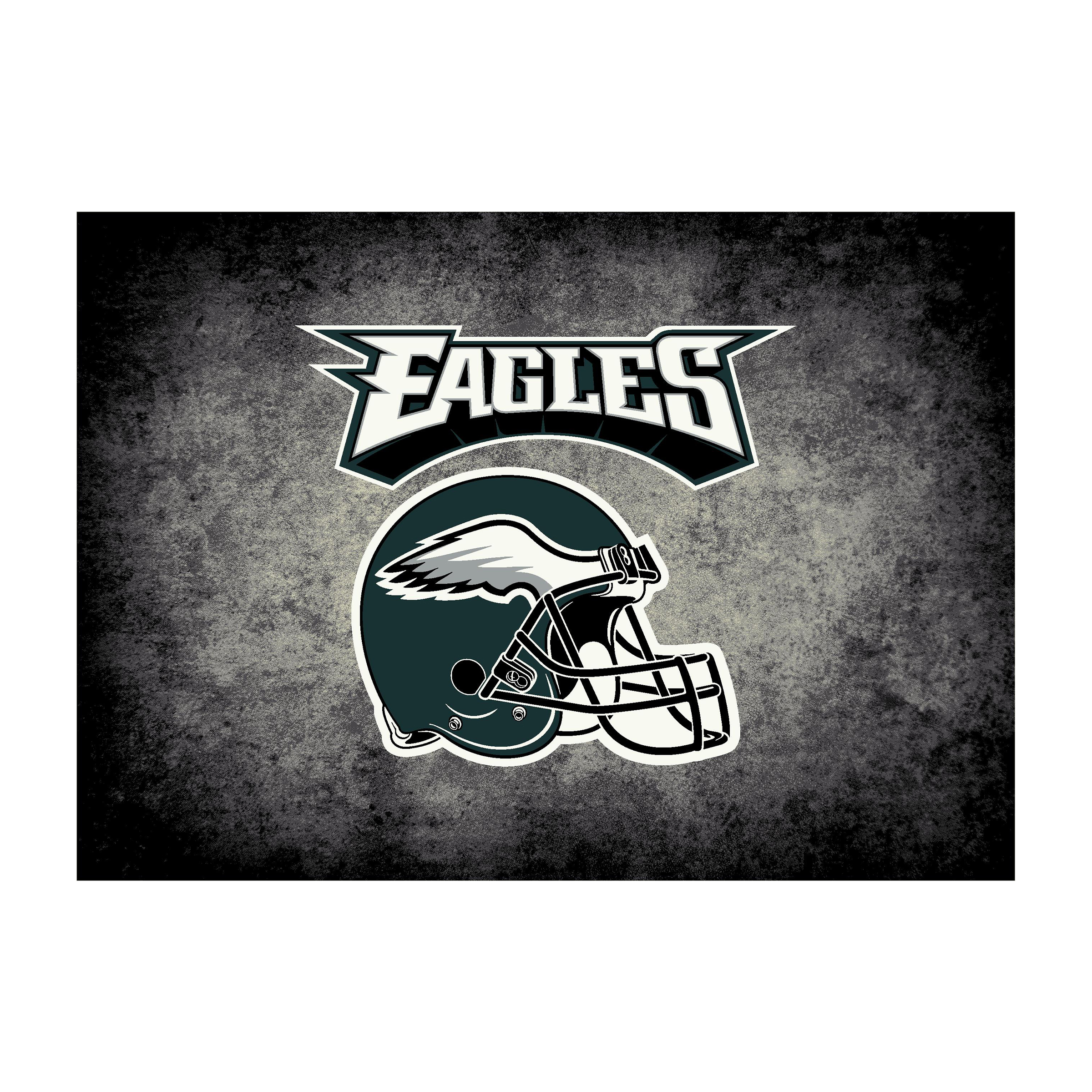 Philadelphia Eagles 6 X 8 DISTRESSED Rug