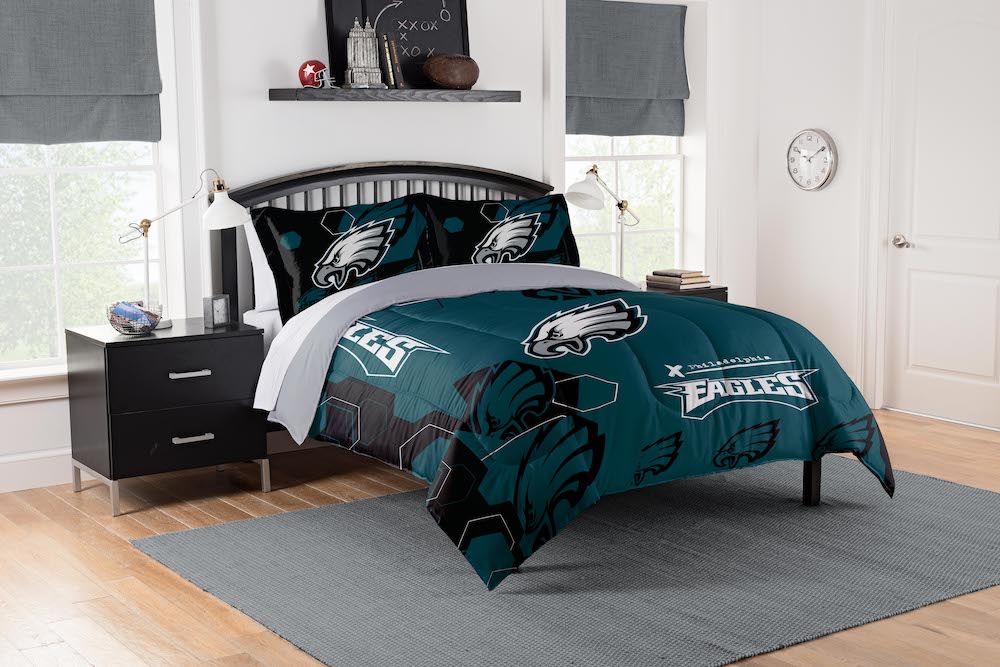 Philadelphia Eagles KING size Comforter and 2 Shams