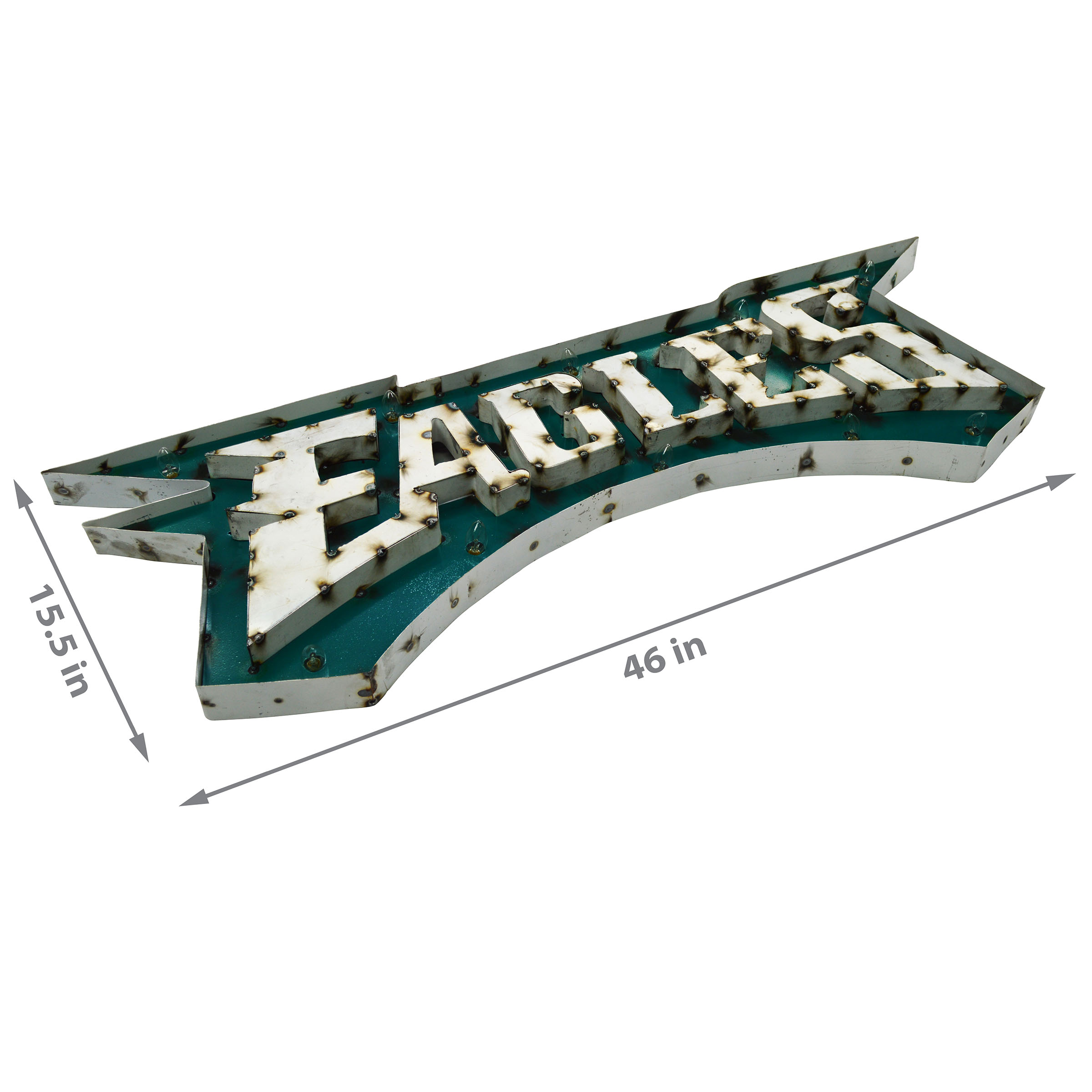 Philadelphia Eagles Recycled Metal Light Sign
