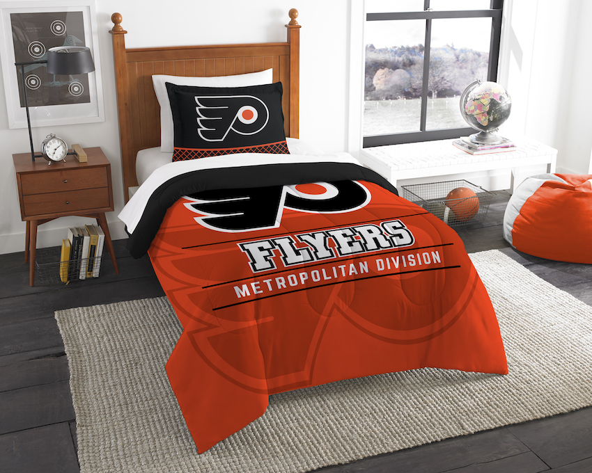 Philadelphia Flyers Twin Comforter Set with Sham