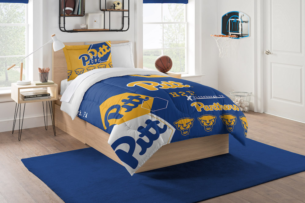 Pittsburgh Panthers Twin Comforter Set with Sham