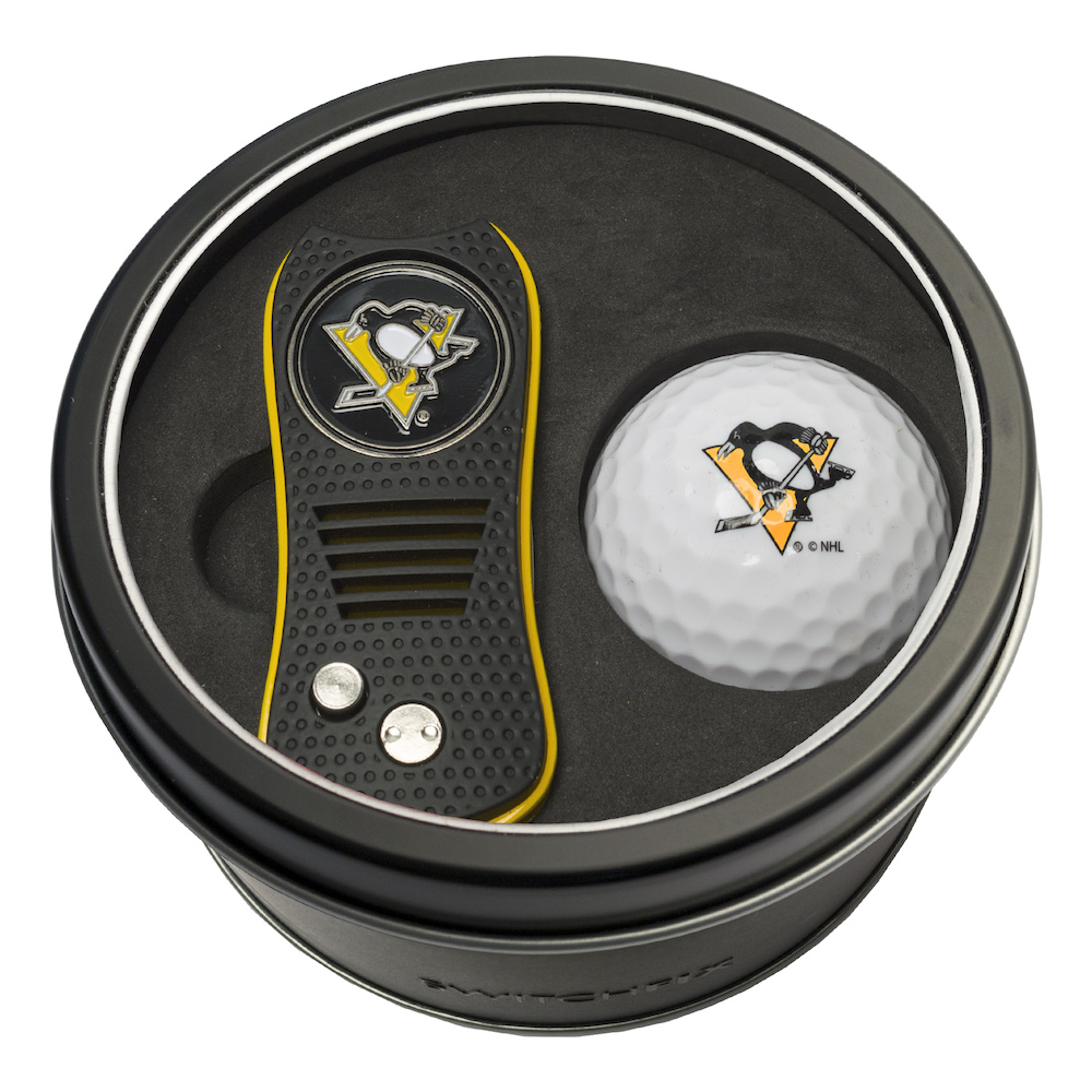 Pittsburgh Penguins Switchblade Divot Tool and Golf Ball Gift Pack