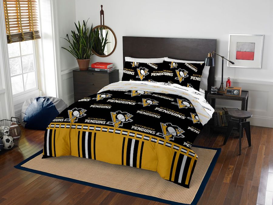 Pittsburgh Penguins FULL Bed in a Bag Set