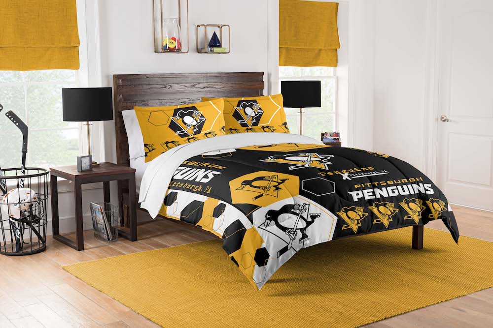 Pittsburgh Penguins QUEEN/FULL size Comforter and 2 Shams