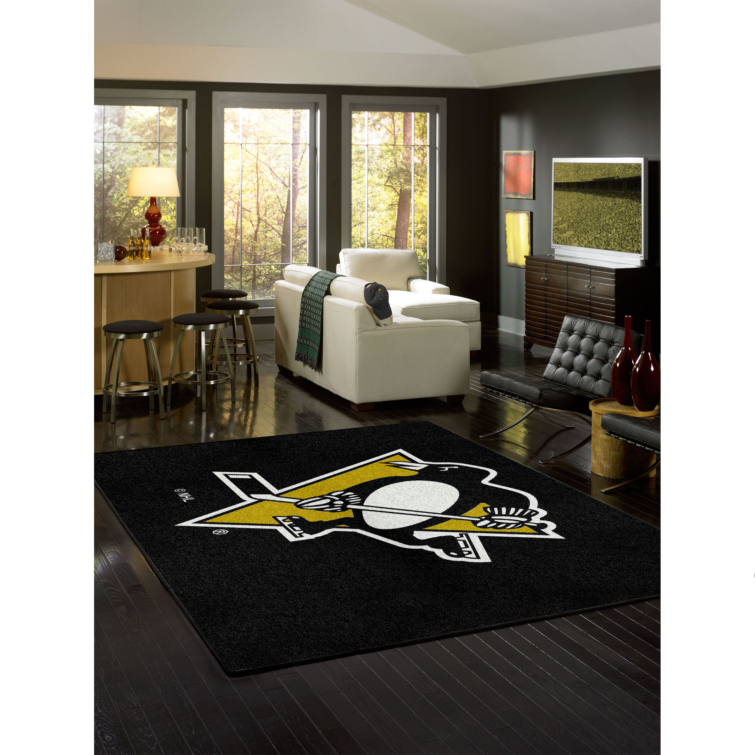 Pittsburgh Penguins 6 X 8 SPIRIT Rug