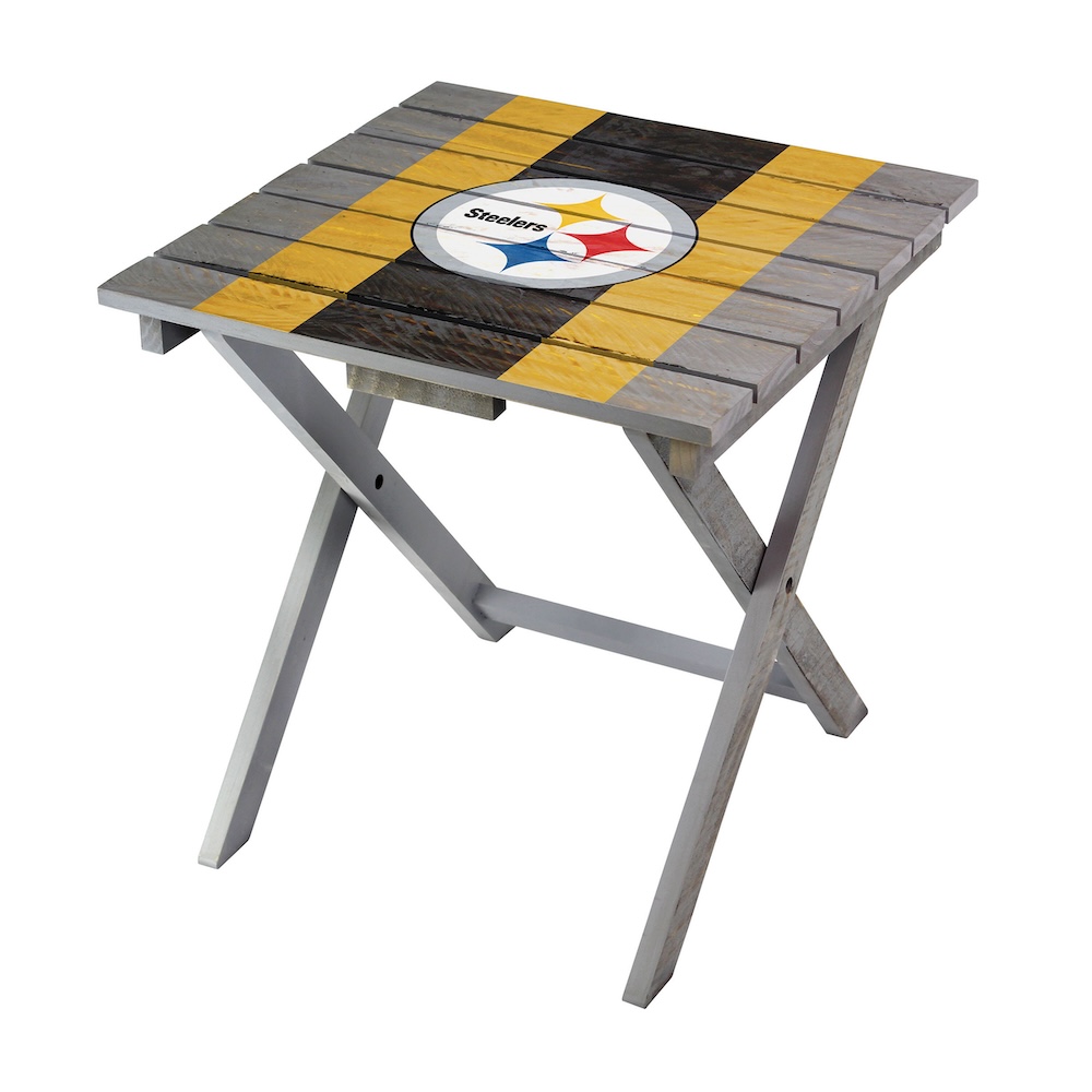 Pittsburgh Steelers Wooden Adirondack Folding Table