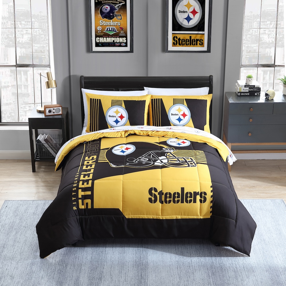 Pittsburgh Steelers FULL Bed in a Bag Set