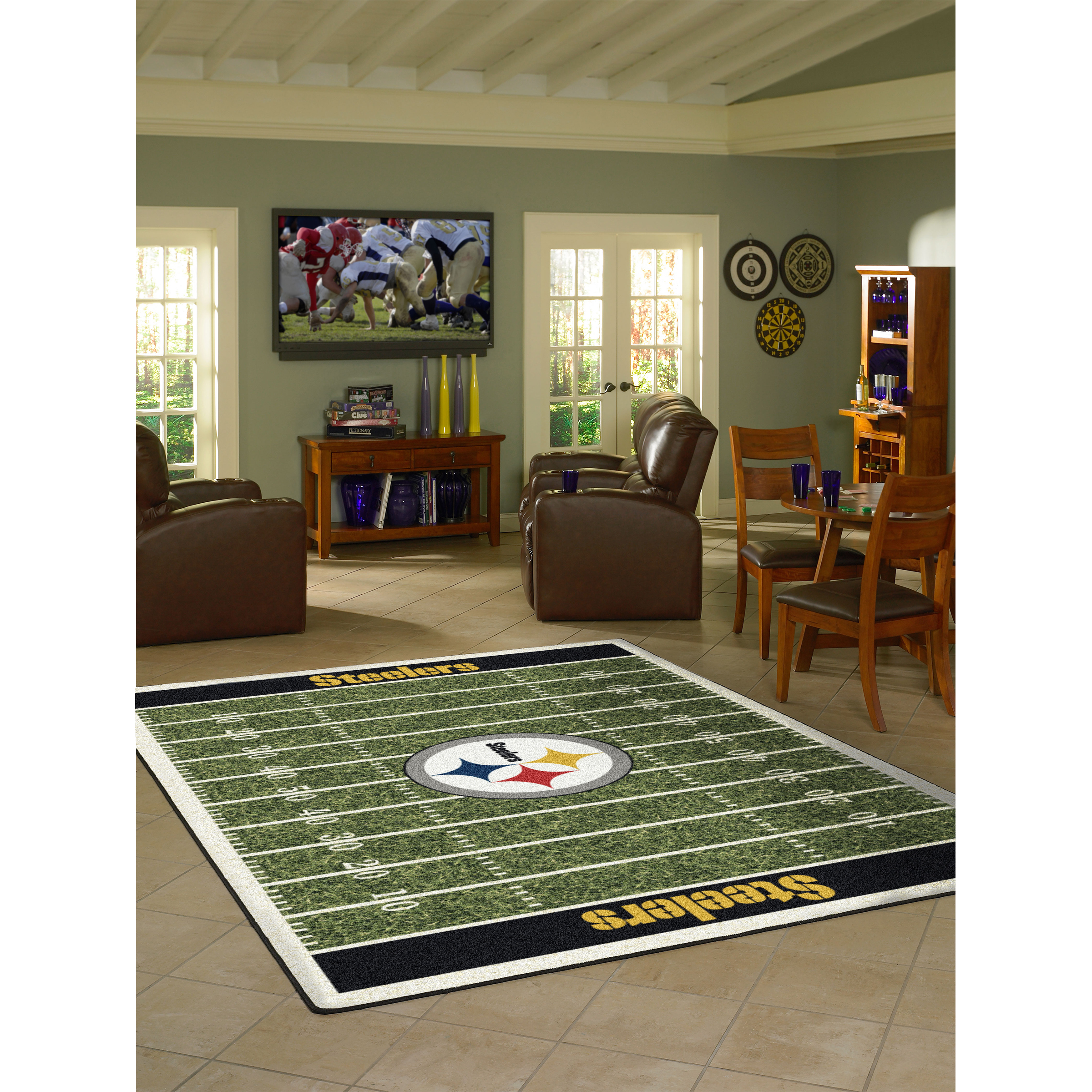 Pittsburgh Steelers 6 X 8 HOMEFIELD Rug