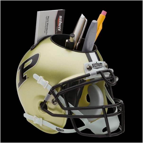 Schutt NCAA Purdue Boilermakers Football Helmet Desk Caddy 