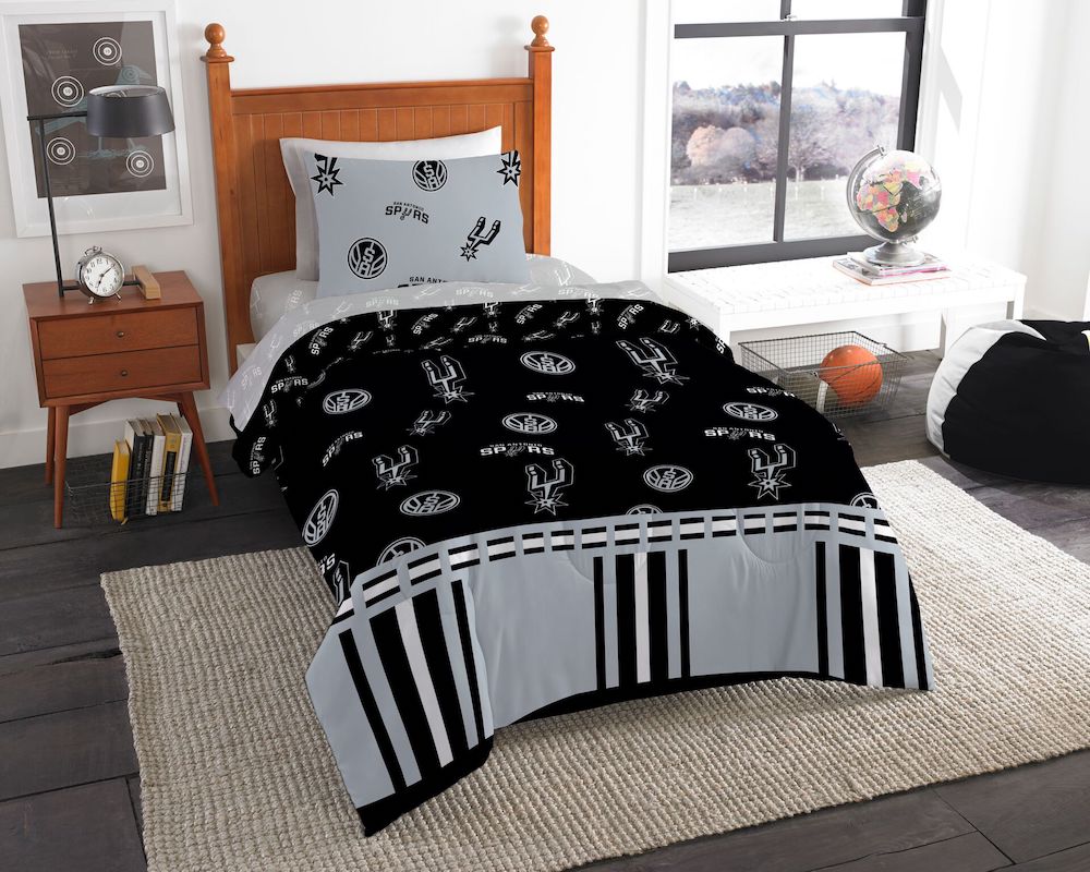 San Antonio Spurs TWIN Bed in a Bag Set
