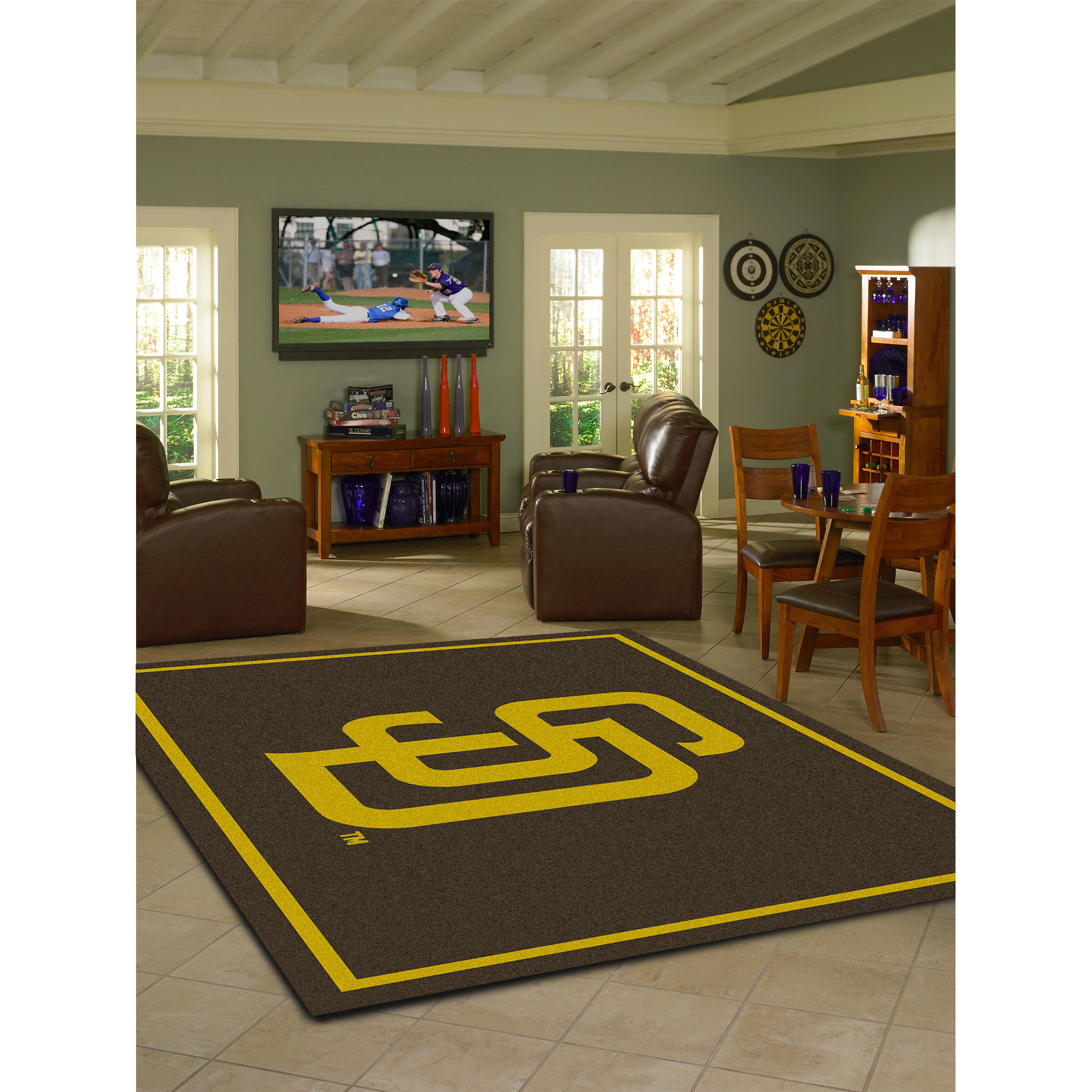San Diego Padres 8 X 11 SPIRIT Rug