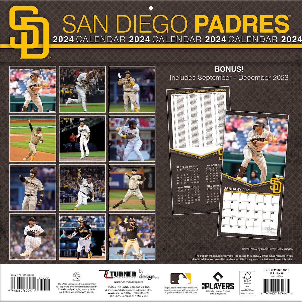 san-diego-padres-2023-mlb-team-wall-calendar-buy-at-khc-sports