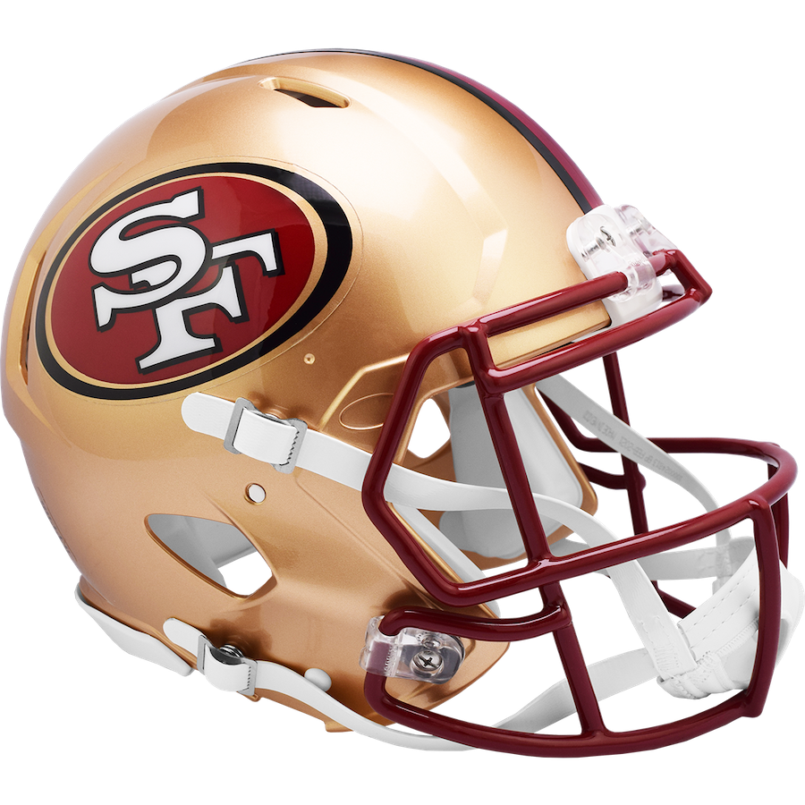 San Francisco 49ers Authentic Speed THROWBACK Football Helmet 1996-2008