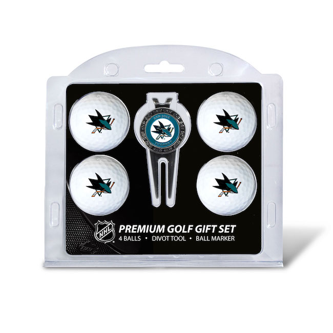 San Jose Sharks 4 Golf Ball and Divot Tool Set