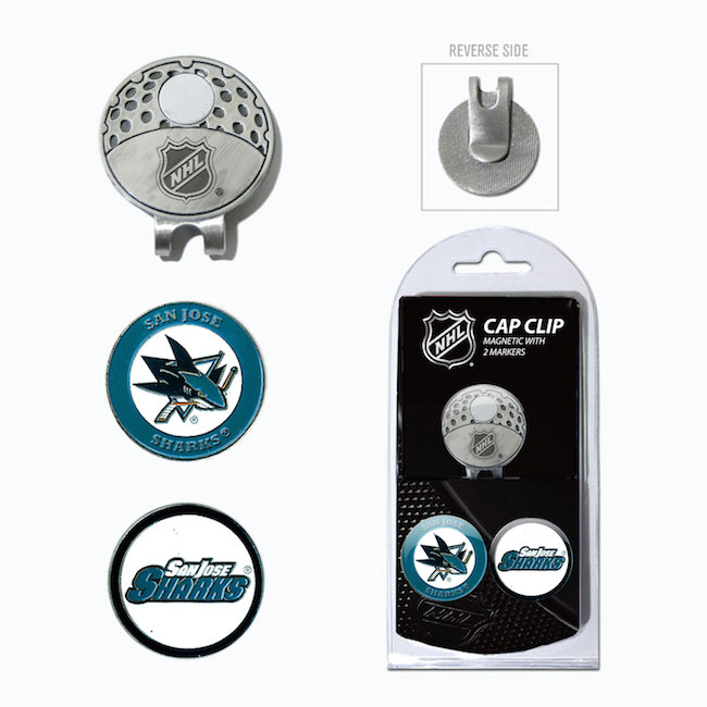 San Jose Sharks Hat Clip With 2 Ball Markers