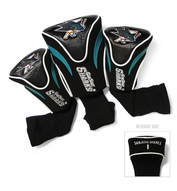 San Jose Sharks 3 Pack Contour Headcovers