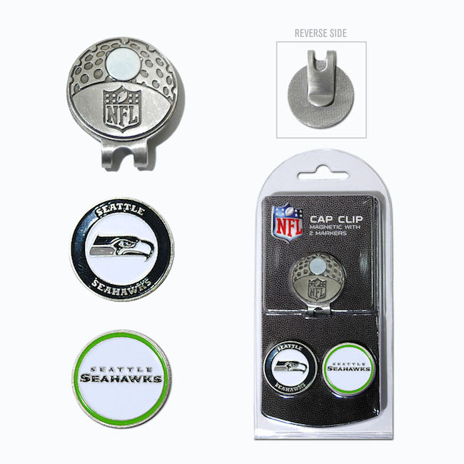 Seattle Seahawks Hat Clip With 2 Ball Markers