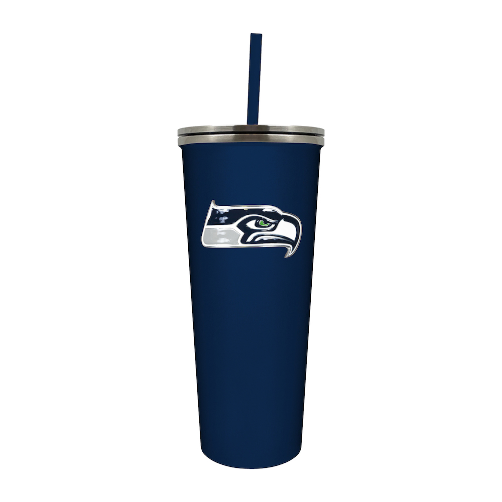 Seattle Seahawks 24 oz Team Color Skinny Tumbler