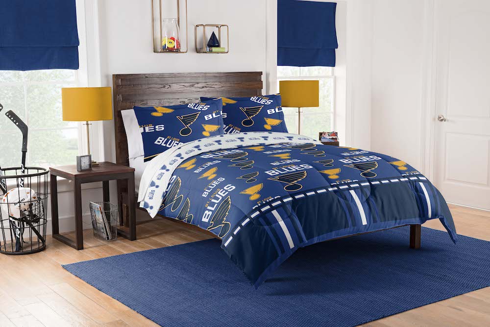 St. Louis Blues QUEEN Bed in a Bag Set