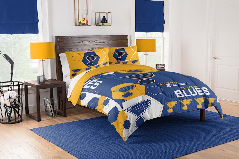 St. Louis Blues QUEEN/FULL size Comforter and 2 Shams