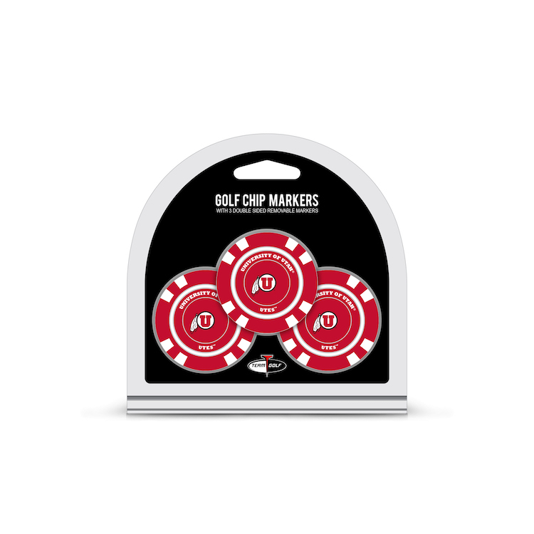 Utah Utes 3 Pack Golf Chips