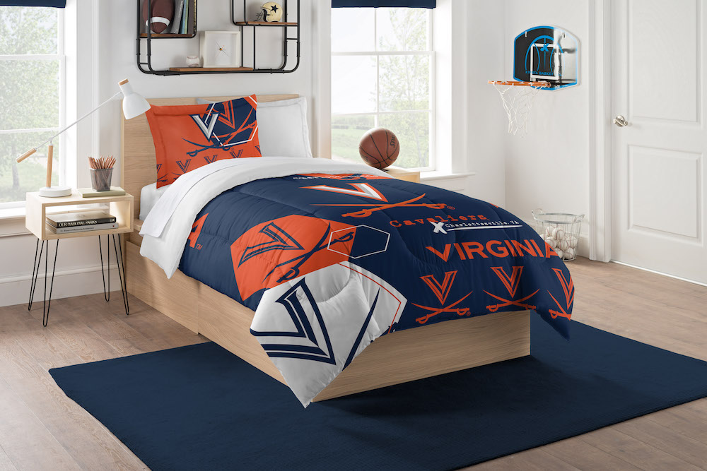 Virginia Cavaliers Twin Comforter Set with Sham