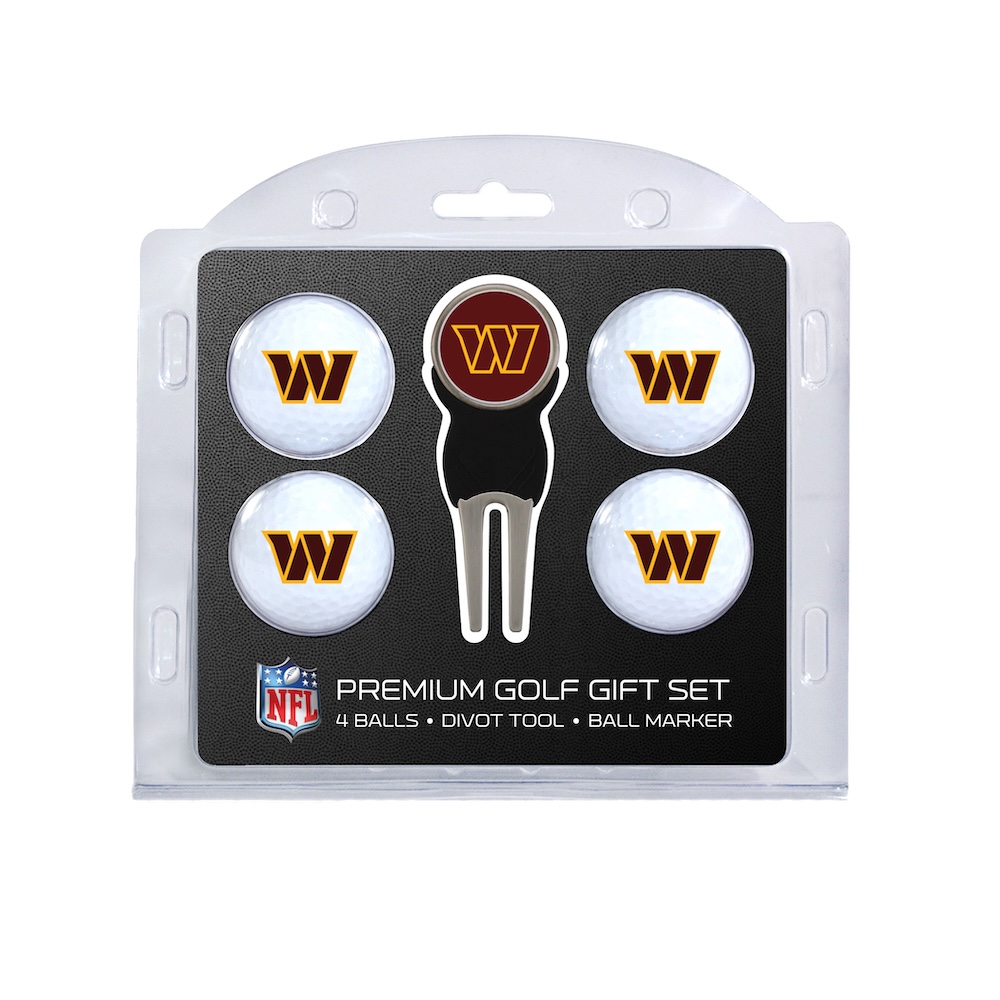 Washington Commanders 4 Golf Ball and Divot Tool Set