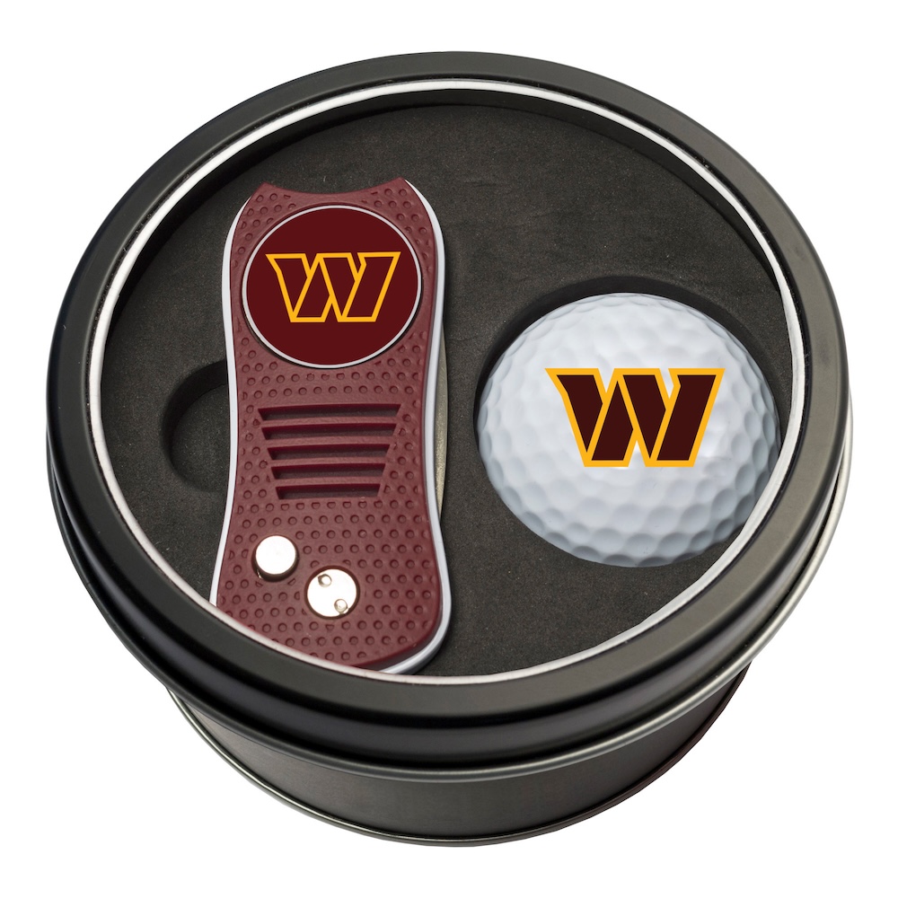 Washington Commanders Switchblade Divot Tool and Golf Ball Gift Pack