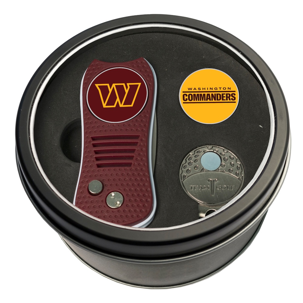 Washington Commanders Switchblade Divot Tool Cap Clip and Ball Marker Gift Pack