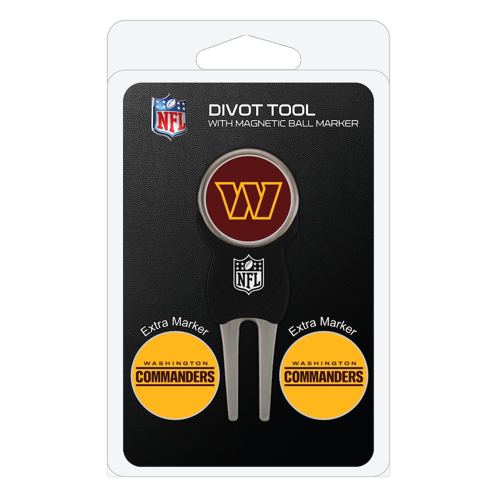 Washington Commanders 3 Marker Signature Divot Tool Pack