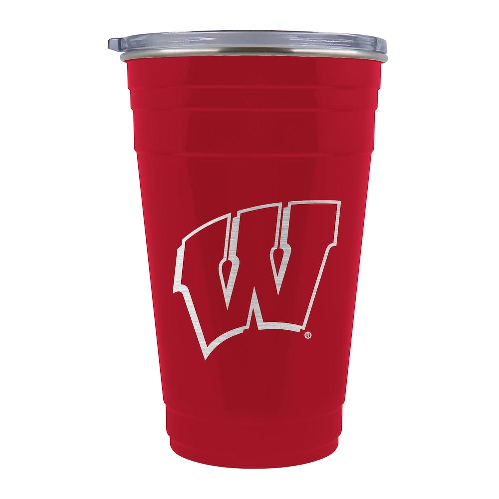 Wisconsin Badgers 22 oz TAILGATER Travel Tumbler