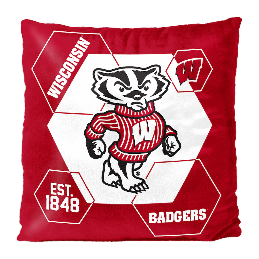 Wisconsin Badgers Velvet REVERSE Pillow
