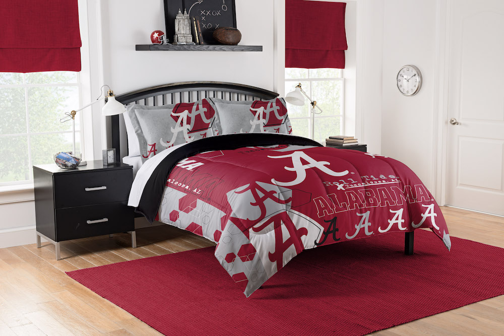 Alabama Crimson Tide QUEEN/FULL size Comforter and 2 Shams