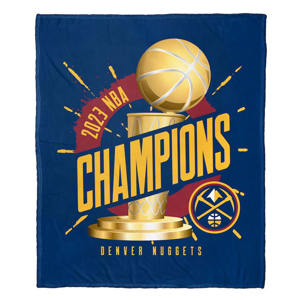2023 Denver Nuggets NBA Finals Champions Silk Touch Throw Blanket 50 x 60