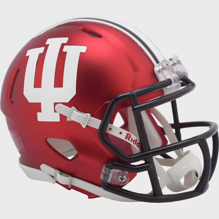 Indiana Hoosiers NCAA Mini SPEED Helmet by Riddell - Anodized