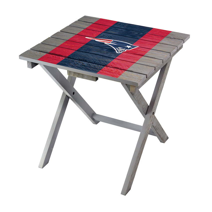 New England Patriots Wooden Adirondack Folding Table