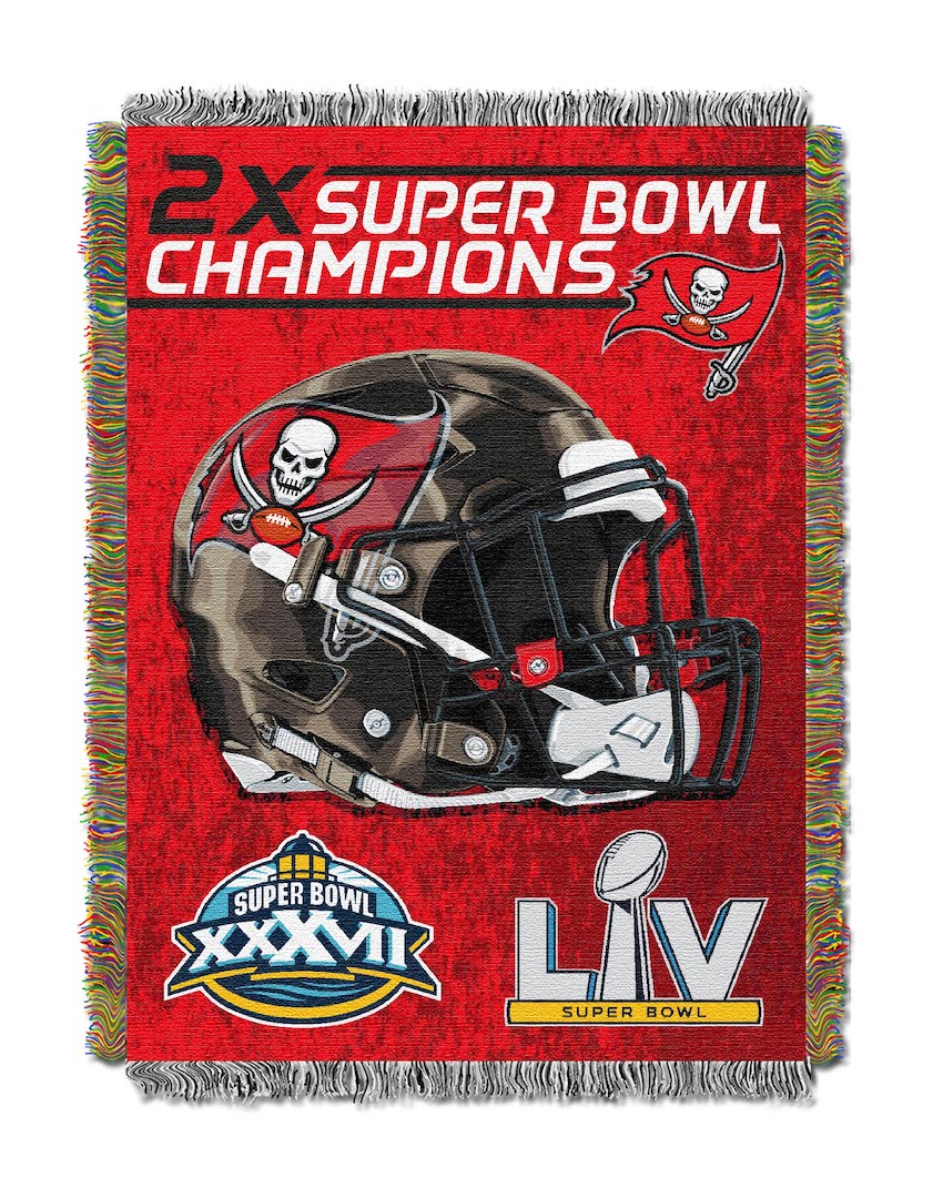 Tampa Bay Buccaneers Commemorative Super Bowl Tapestry Throw