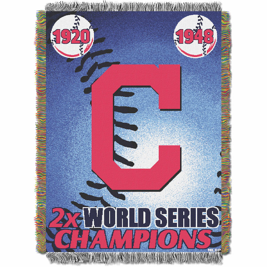 Cleveland Indians Commemorative World Series Tapestry Throw