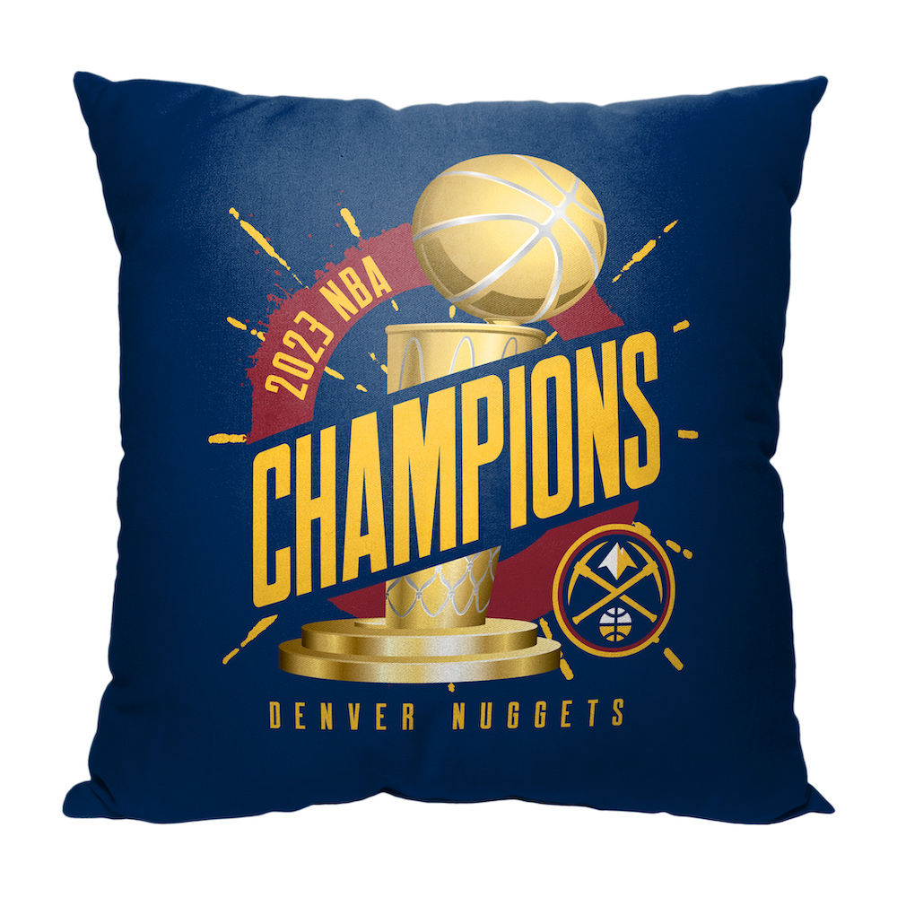 2023 Denver Nuggets NBA Finals Champions VICTORY Throw Pillow