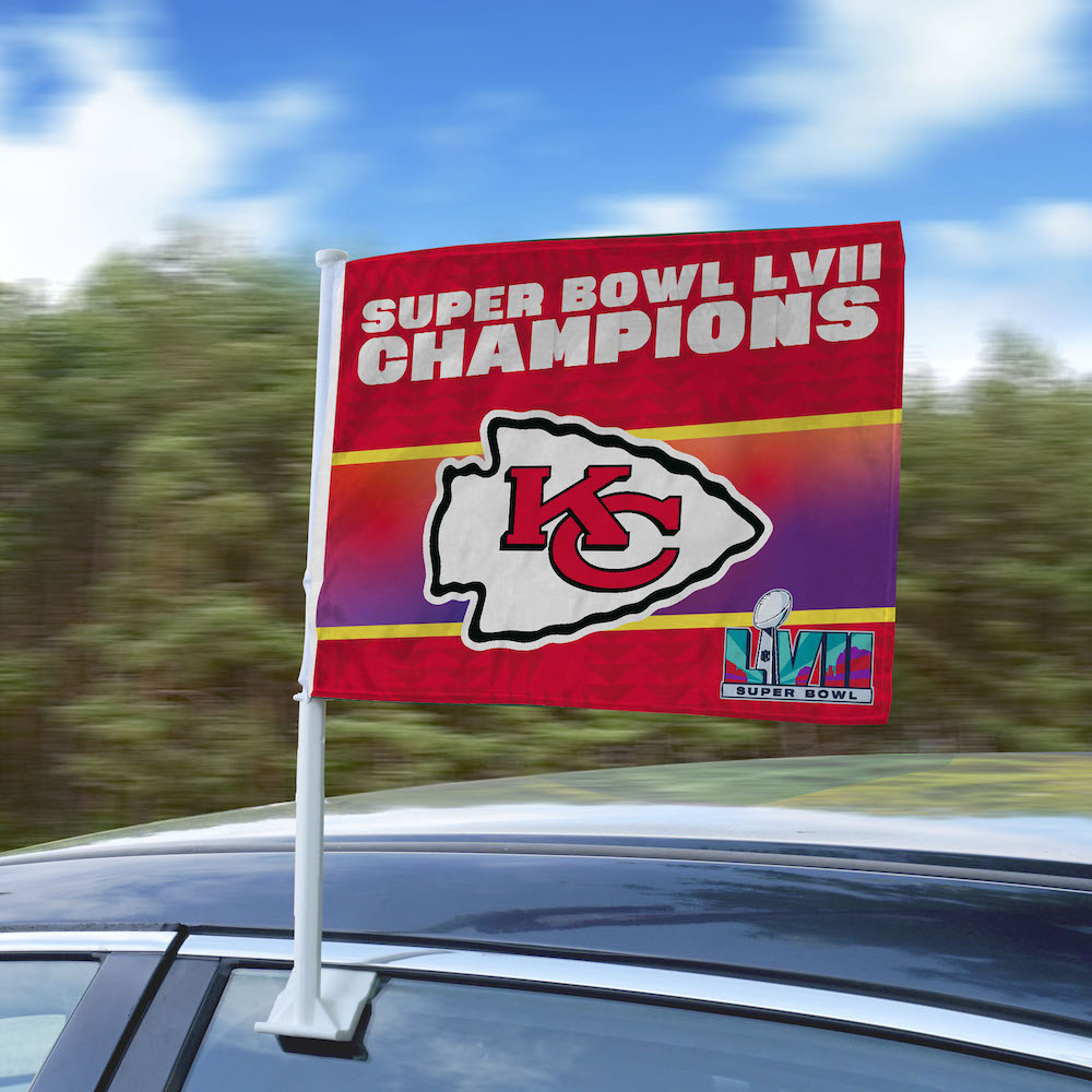 Kansas City Chiefs Super Bowl 57 Champions Car Flag